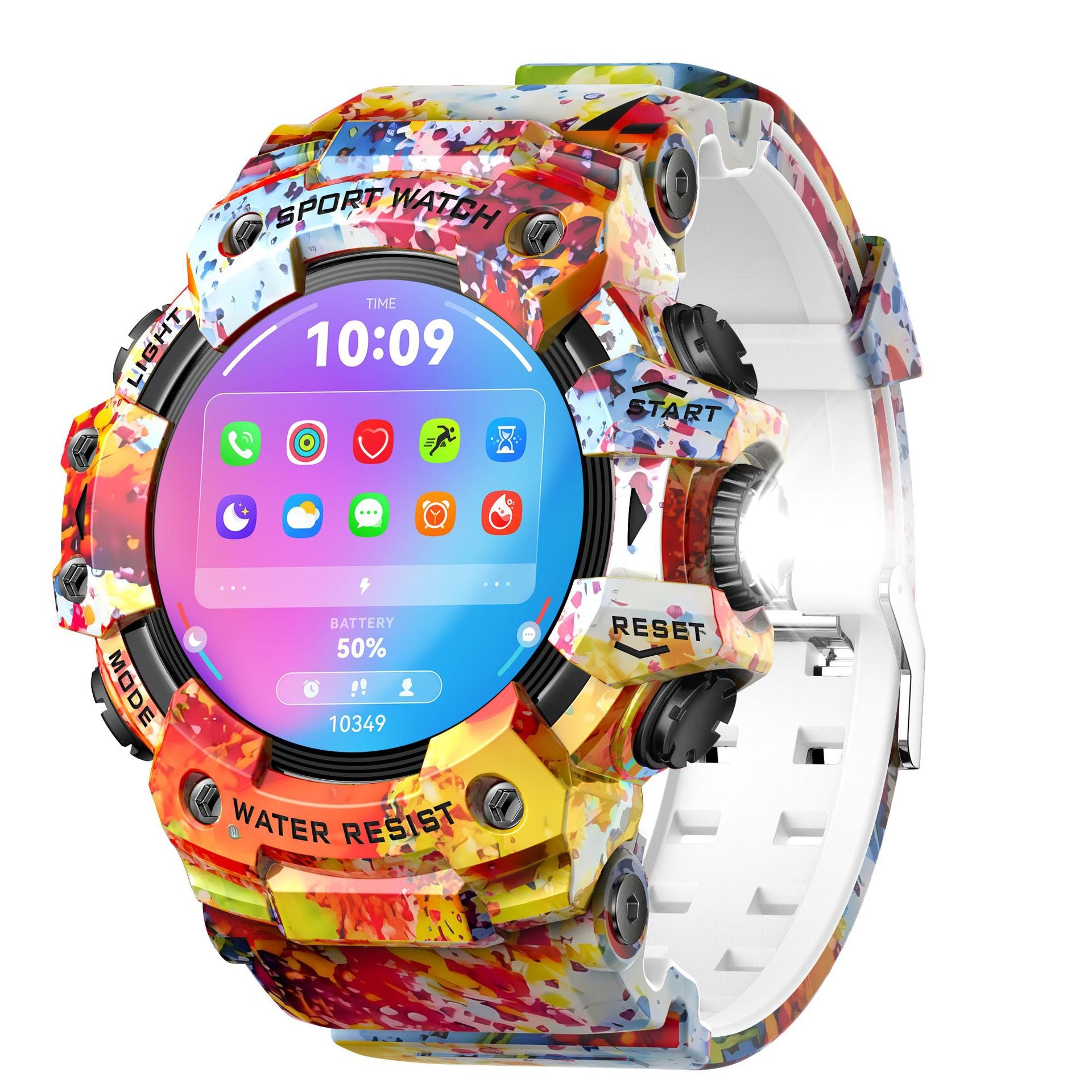 LC21Smart Watch Bluetooth Call True Heart Rate Step Sleep Compass Deep Waterproof Mechanical Style Sports