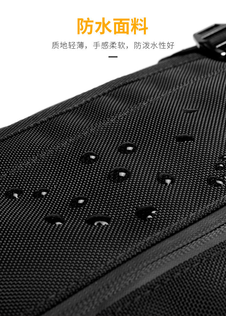 ozuko Multifunctional Waist Bag Men's Anti-Theft Chest Bag Large Capacity Trendy Crossbody Bag Sports Outdoor Shoulder Bag