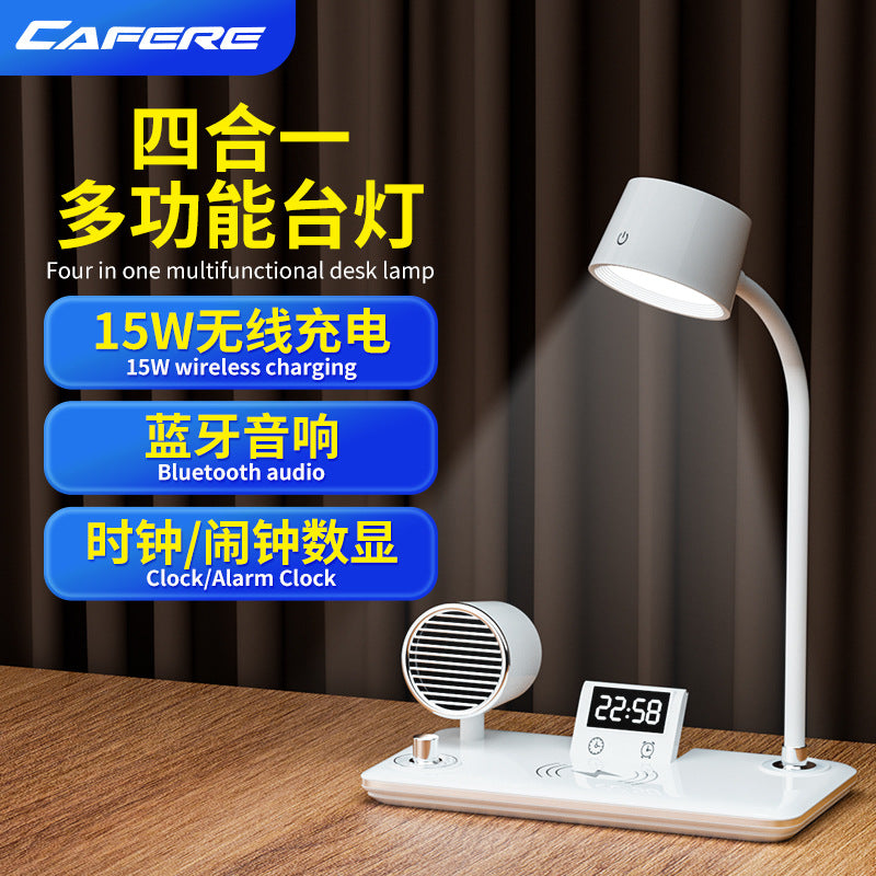 Multifunctional Wireless Charging Desk Lamp Foldable Reading Light Bluetooth Speaker Atmosphere Night Light  Customization Factory