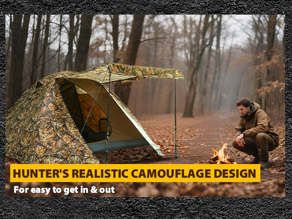 Jituo Camping Tent Canopy3-4Double-layer Winter and Summer Dual-use Tent Portable Four-season Tent Outdoor Rainproof