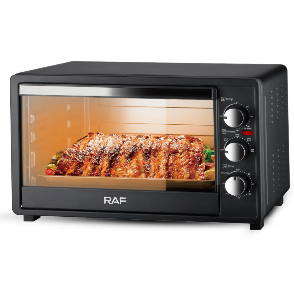 RAF Electric Oven EU Standard Multi-Functional Household Large Capacity Fully Automatic Intelligent Oven Fryer Visual Baking40L