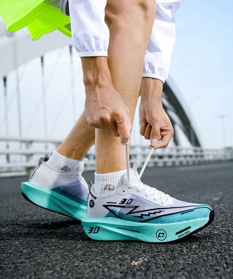 Summer New Hollow Breathable Lightweight Casual Sports Shoes with Super Soft Sole Carbon Plate Cushioning and Rebound for Fitness and Running