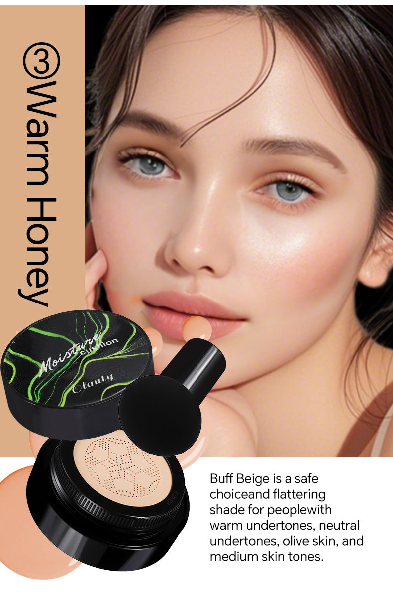 Genuine Air Cushion BB Cream Waterproof Concealer with Makeup Brush and Puff CC Cream Four-Piece Set20g*3Version