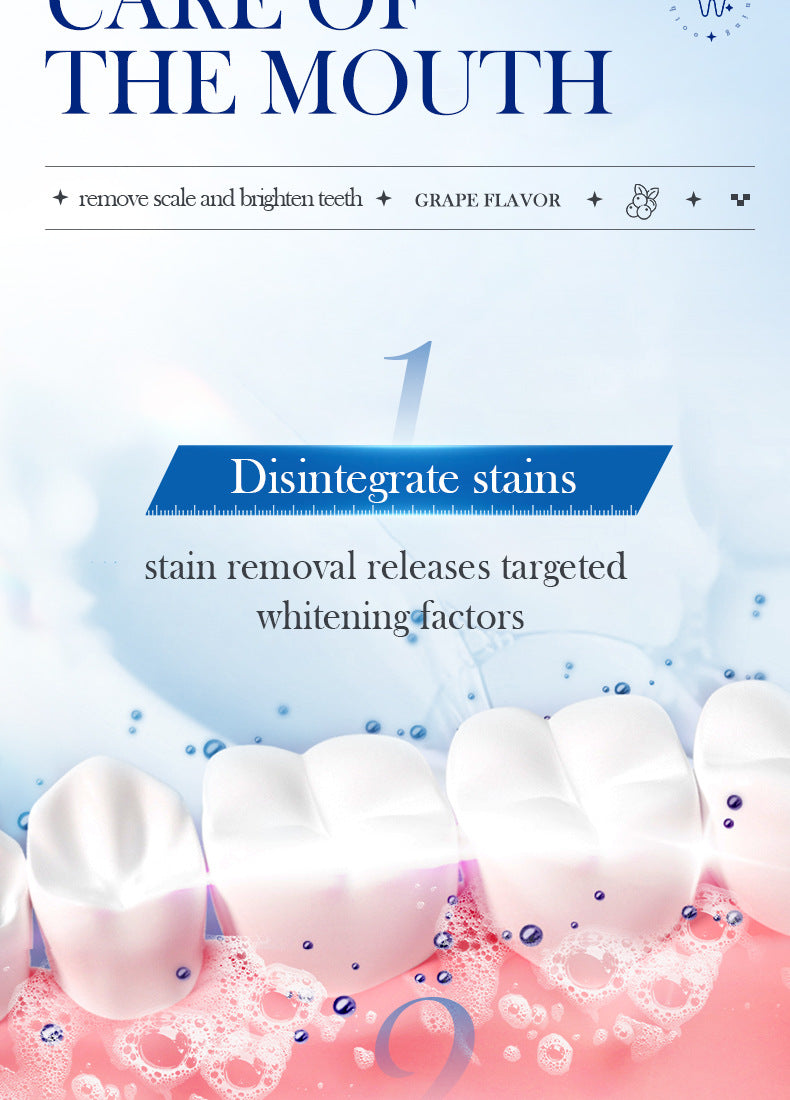 All-English Solid Toothpaste Series SADOER Sakura Whitening Anti-Yellowing Teeth Cleaning Toothpaste  Wholesale
