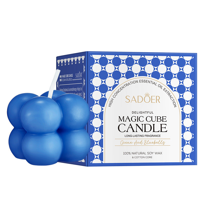 Magic Cube Scented Candle SADOER Celebration Birthday Party Multicolor Birthday Candles Cross-Border Wholesale