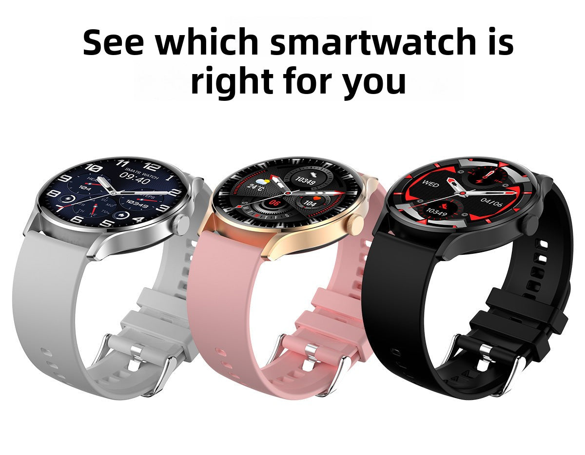 New HK33Smart watch multi-dial switching rotary button NFC Payment led Large Screen Factory