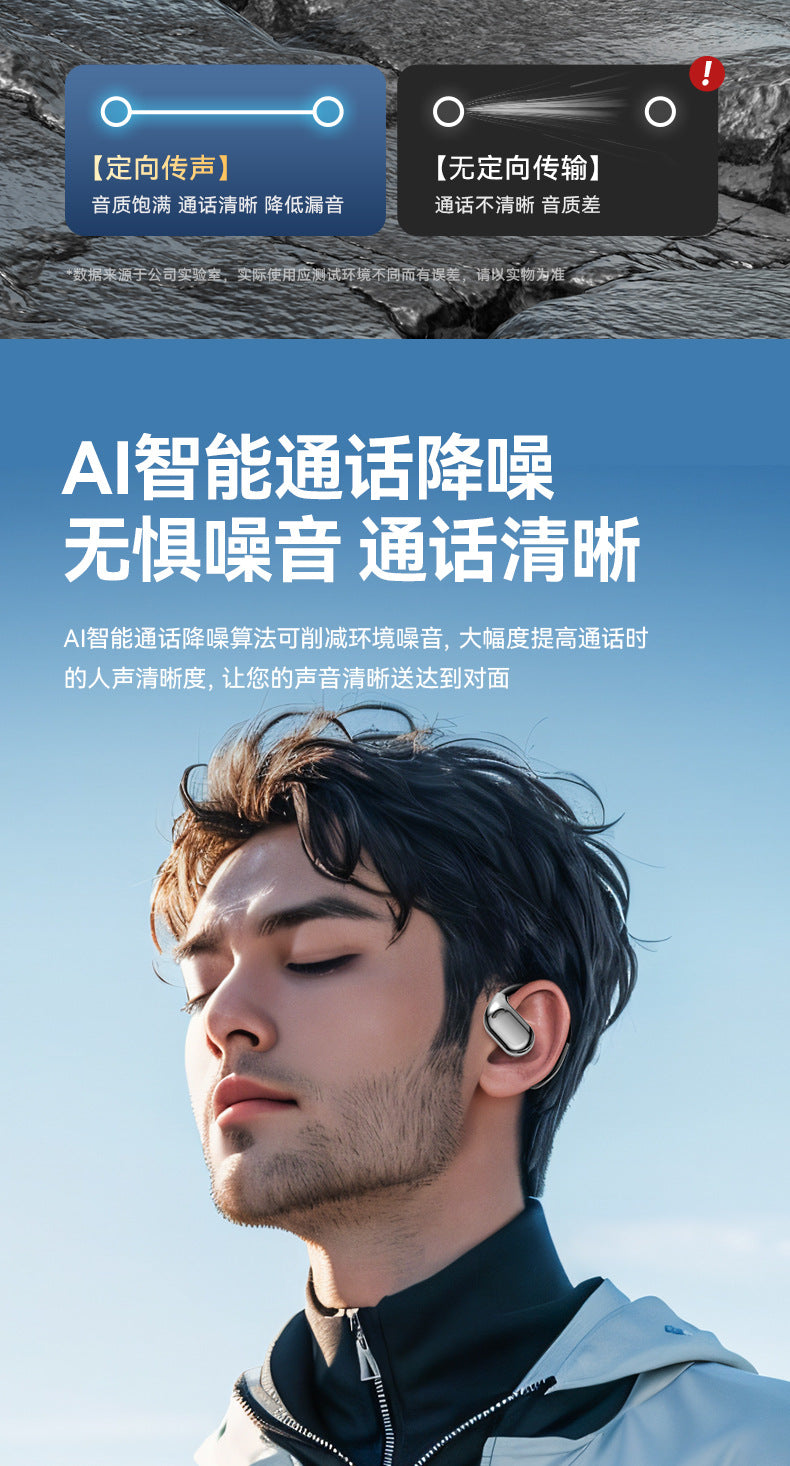 New M75Open Bluetooth Headphones Bone Conduction Ear-hook Running Sports Dedicated Wireless Bluetooth Headphones