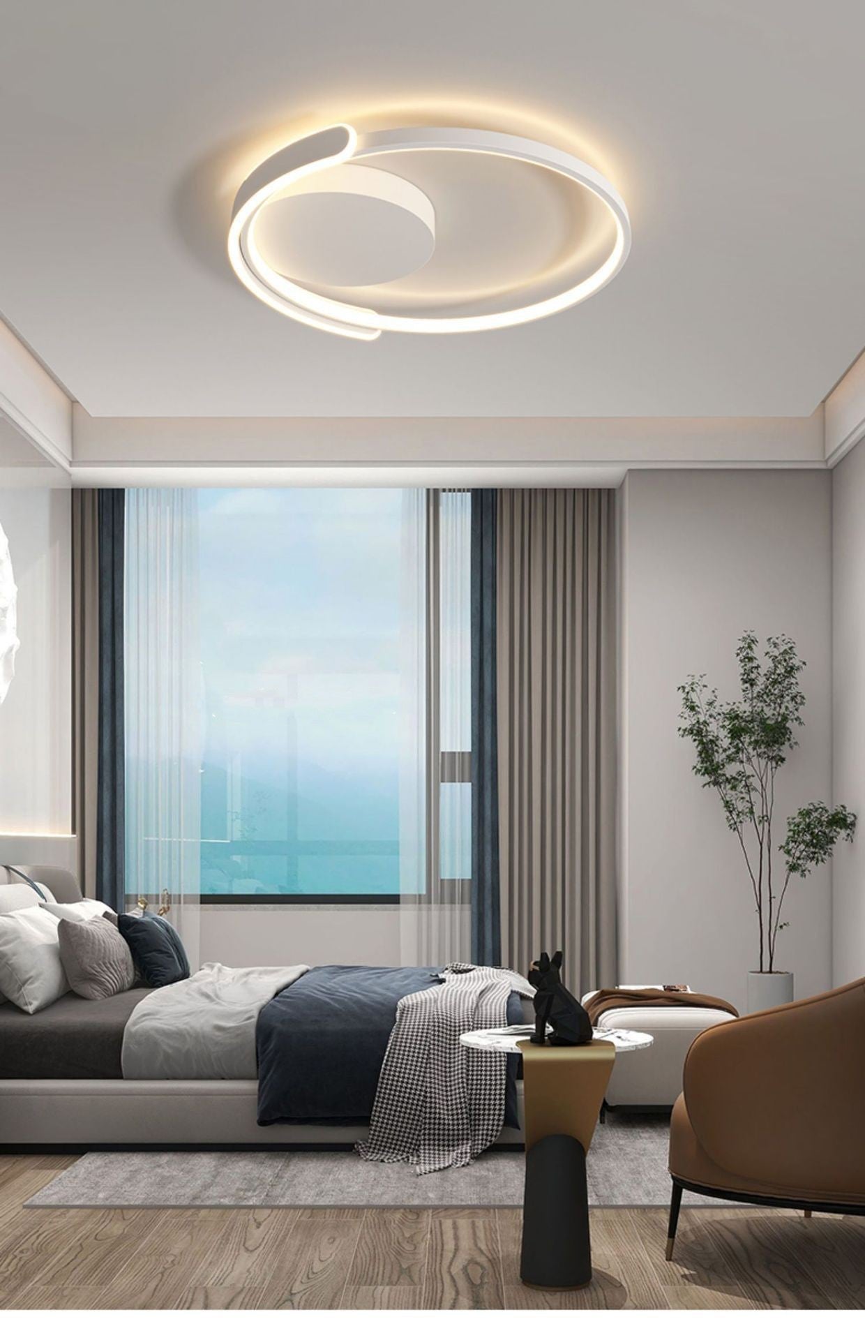 Modern Minimalist Bedroom Light LED Ceiling Lamp2025New Internet Celebrity INS Creative and Unique Room Bedroom Lighting