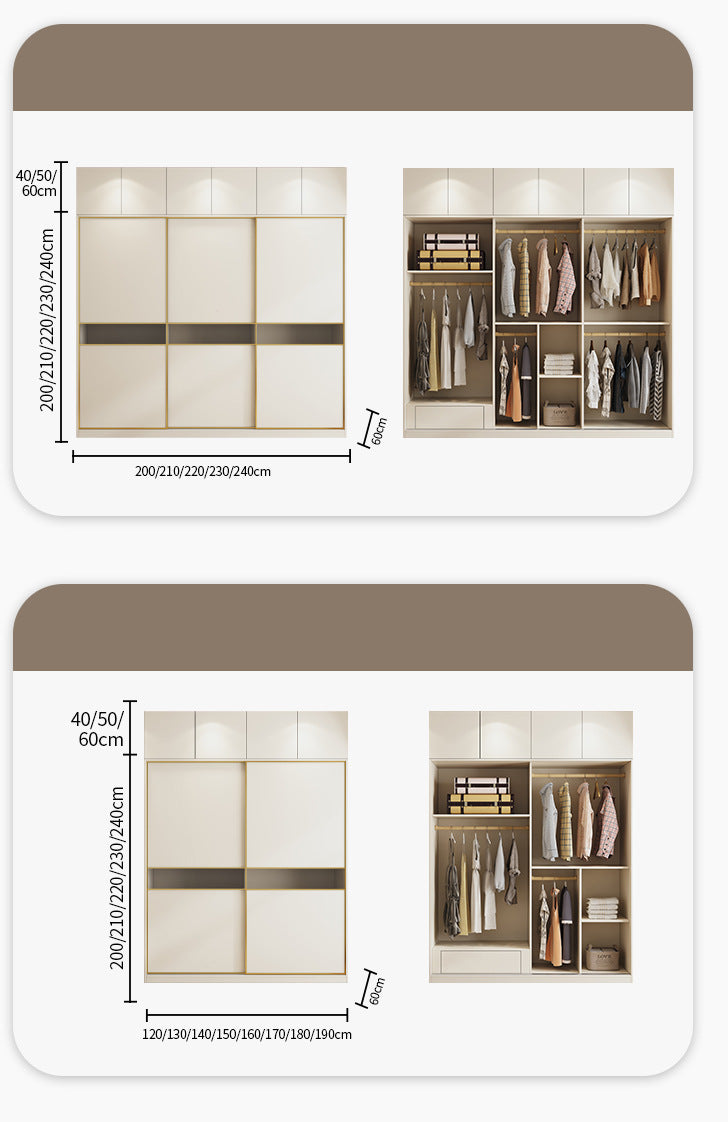 One Door to the Top3Ultra-high sliding door wardrobe2.9/2.8/2.7/5.6/2.5Master Bedroom Storage Wardrobe Cabinet