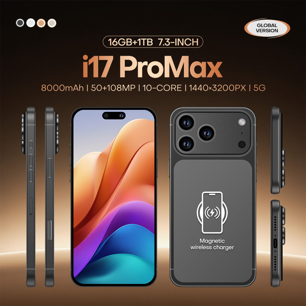 Hot Sale i17 Pro Max Android Smartphone16+1T Mobile phone source factory available