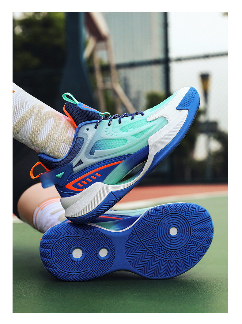 Four Seasons New Luminous Mesh Breathable Men's Shoes Casual Trendy Basketball Shoes High Elastic Cushioning Wear-Resistant Non-Slip Sports Shoes