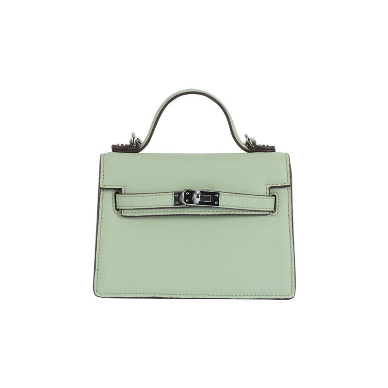 Palm Print Versatile Kelly Bag2024New versatile cute compact MINI Single Shoulder Crossbody Small Square Bag for Women