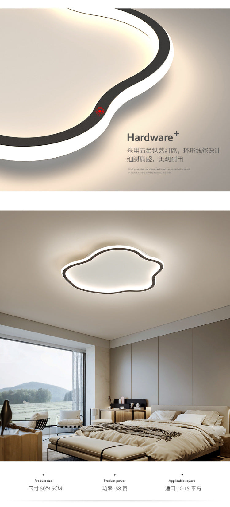 Wholesale from Zhongshan Nordic Style Bedroom Ceiling Light led Lamps Living Room Lamp Simple Modern Atmosphere Home Study Room Lamp