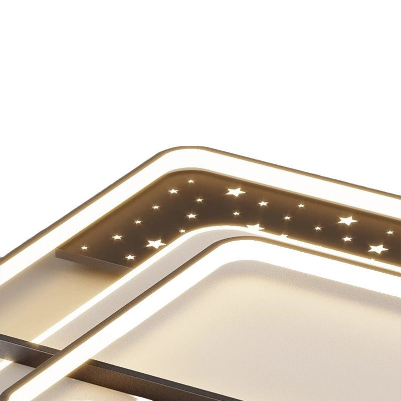 LED Light Luxury Living Room Main Light Starry Sky Restaurant Chandelier Modern Simple Nordic Bedroom Ceiling Light Full House Package