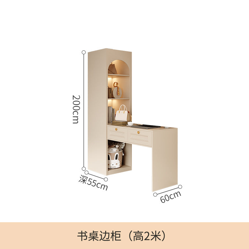 French Cream Style Wardrobe Small Apartment Home Cabinet Modern Simple Bedroom Full-Height Storage Cabinet Light Luxury Large Wardrobe