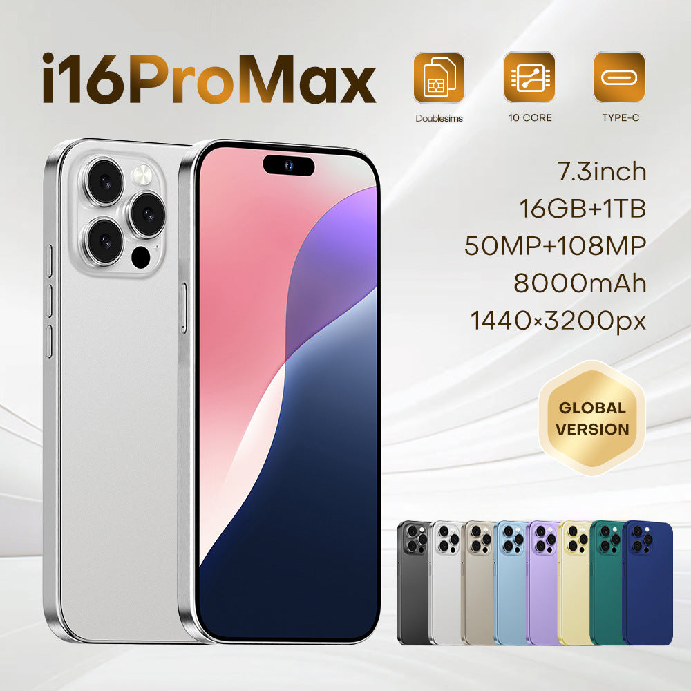 Mobile Phone TK Delivery i16ProMAX4+64Large Screen16pro New Android Phone Hot Sale List