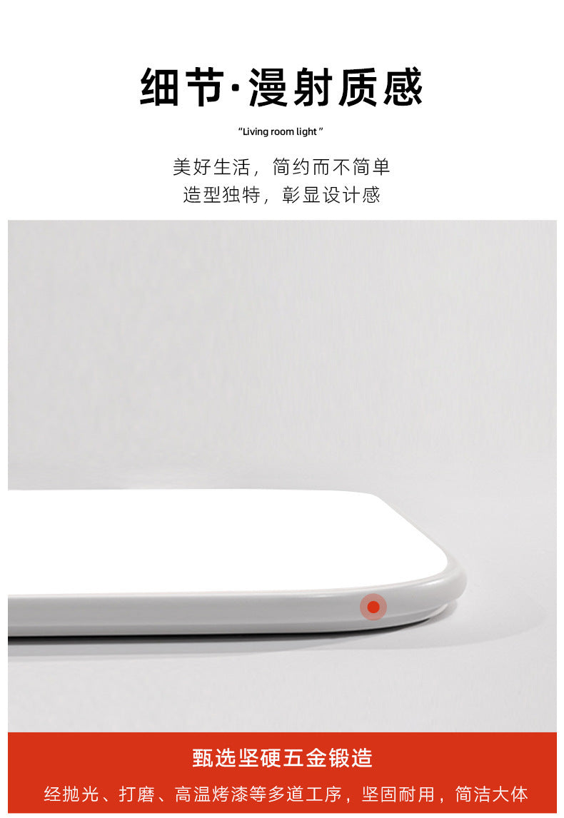 Lamp in the Living Room Modern Minimalist and Magnificent2025New Ceiling Light Ultra-Thin Bedroom Light Zhongshan Lighting Full Spectrum Main Light