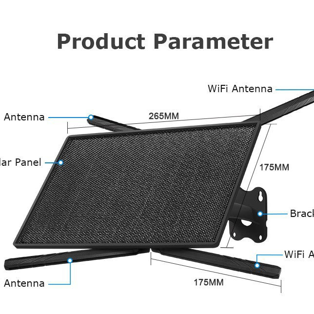 New Product4G Solar Router SIM Card4G Wireless Router Outdoor Solar Router