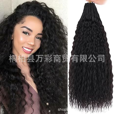 Cross-border European and American Wigs Two-strand Braids Brazilian Small Braids Micro Brazilian Kinky Curly