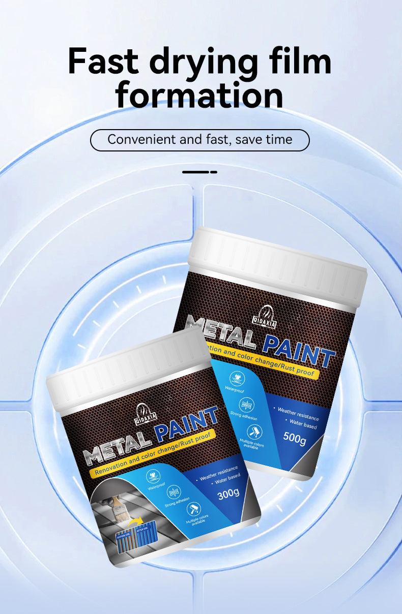 Water-based Anti-rust Paint Metal Paint Rust-free Iron Rust Metal Paint Color Steel Tile Renovation Rust Fixing Agent Multi-color Metal Paint