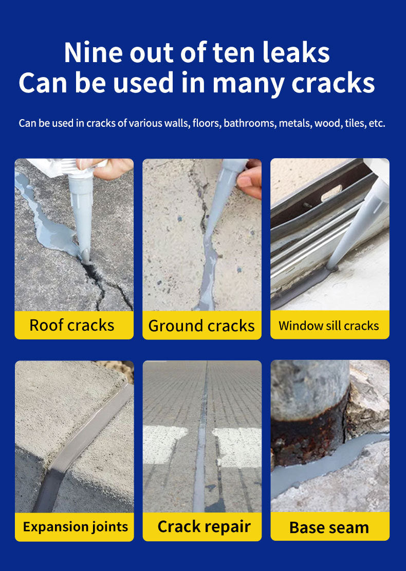 Waterproof Sealant for Roof and Floor, Crack Repair, High Elasticity, Anti-Crack, Wall Gap Sealant