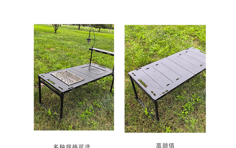 IGT Tactical Table Folding Table Camping Table Outdoor BBQ Hydraulic Rod Table Semi-Automatic Table Integrated Multi-Function Table