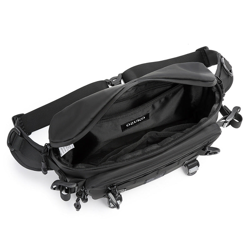 Men's Waist Bag Trendy Brand Crossbody Bag High-end Chest Bag Multi-functional Outdoor Portable Waterproof Men's Shoulder Bag