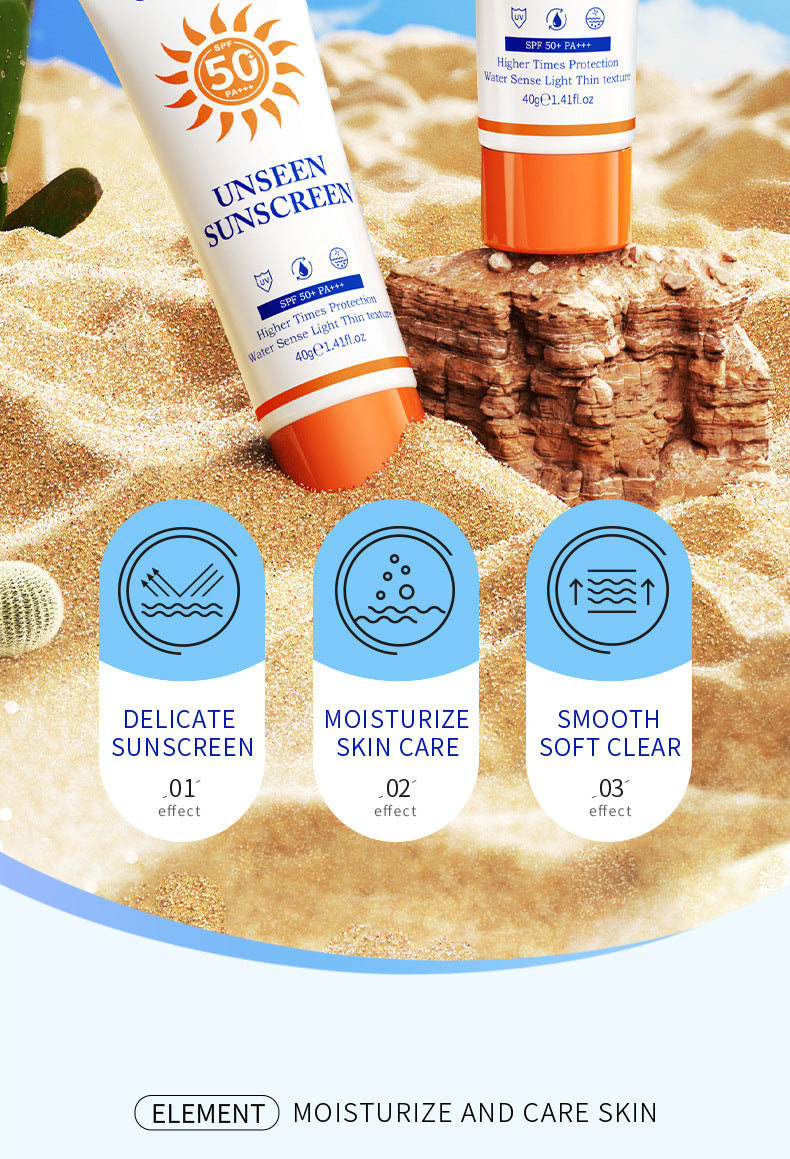 Sunscreen SADOER Protective Isolation SPF50+ Lightweight, Moisturizing, Clear Cross-Border Wholesale