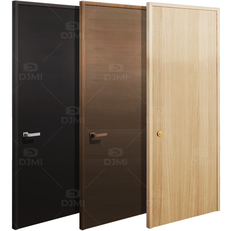 High End Solid Wood Door Price of Fireproof Wooden Door Hot Selling Wood Door for Hotel for Bedroom