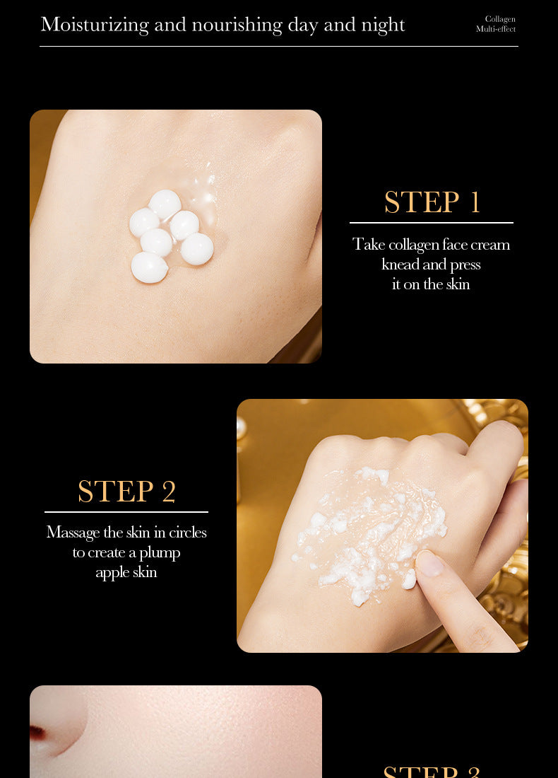 Full English Pearl Cream70g SADOER Collagen Hydrating Moisturizing Cream  Foreign Trade Wholesale