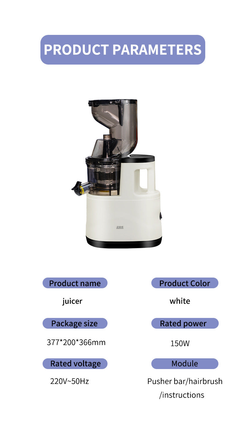 Kitchen Small Appliances Original Juice Extractor  Juice Machine Household Multifunctional Juicer Fruit and Vegetable Pulp Juice Separator Fruit Machine