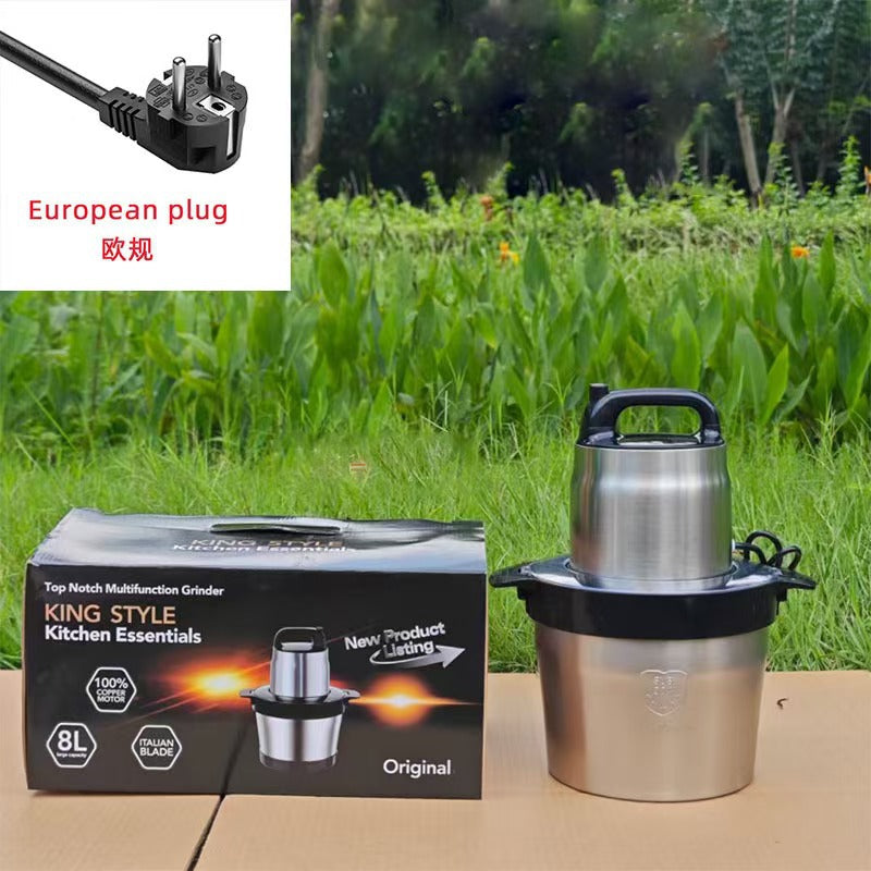 Fufumachine 6L Electric Meat Grinder Small Multi-Functional Meat Mincer Food Processor Blender Multi-Purpose