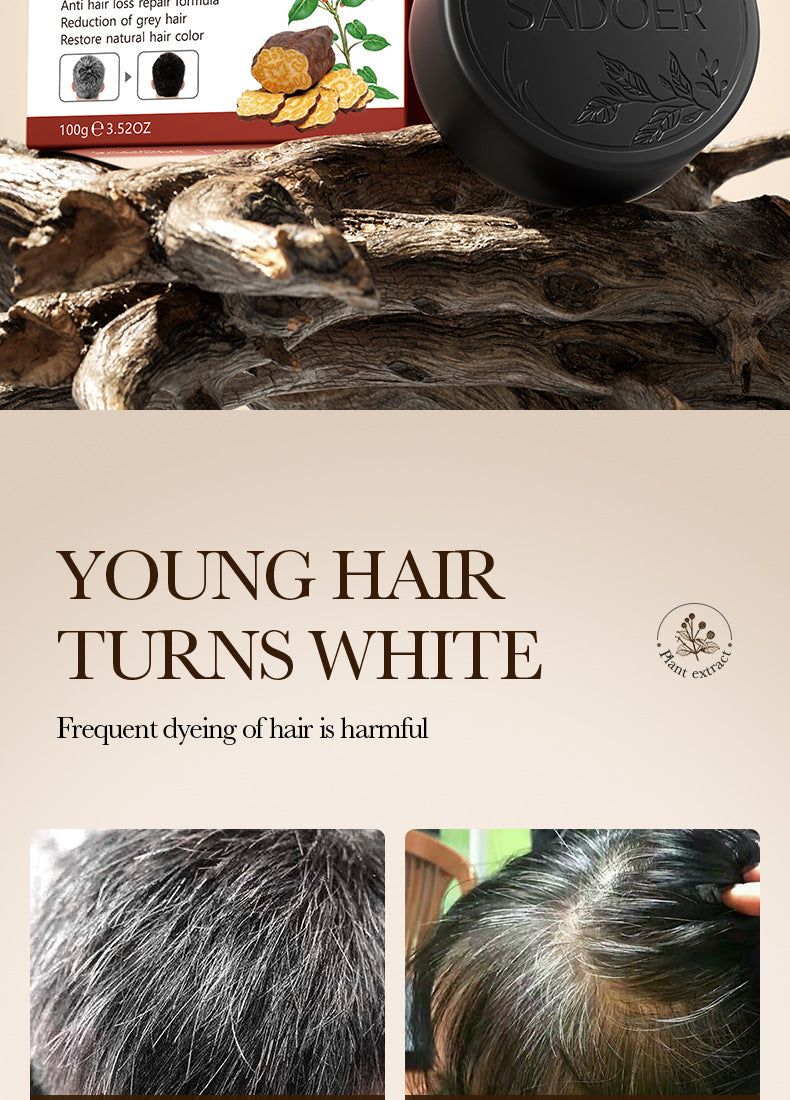 Full English Polygonum Multiflorum Hair Soap SADOER Repair Natural Hair Care Conditioner  Wholesale