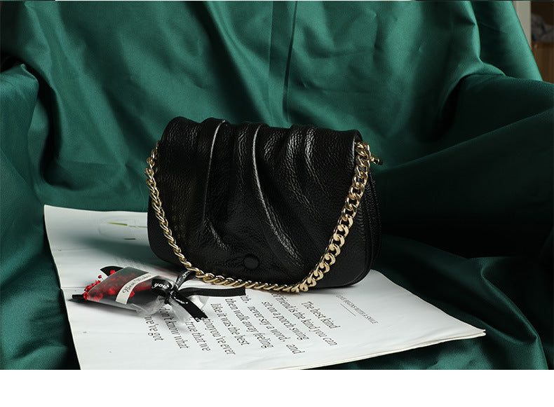 High-Quality Textured Wrinkled Cloud Bag for Women, New Fashionable Versatile Women's Bag, Daily Crossbody Bag, Stylish Single Shoulder Underarm Bag