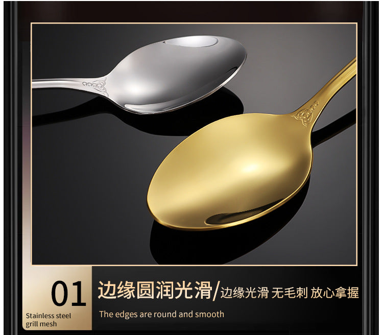 New Hot Selling Stainless Steel Royal Court Tableware Knife, Fork, Spoon40Set20Set of Steak Knives and Forks