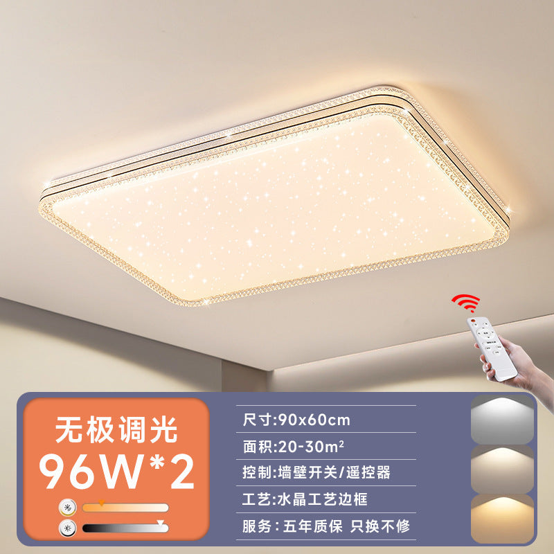led Ceiling Lamp Master Bedroom Lamp Simple Modern Living Room Lamp Round Room Study Romantic Starry Sky Light Fixture