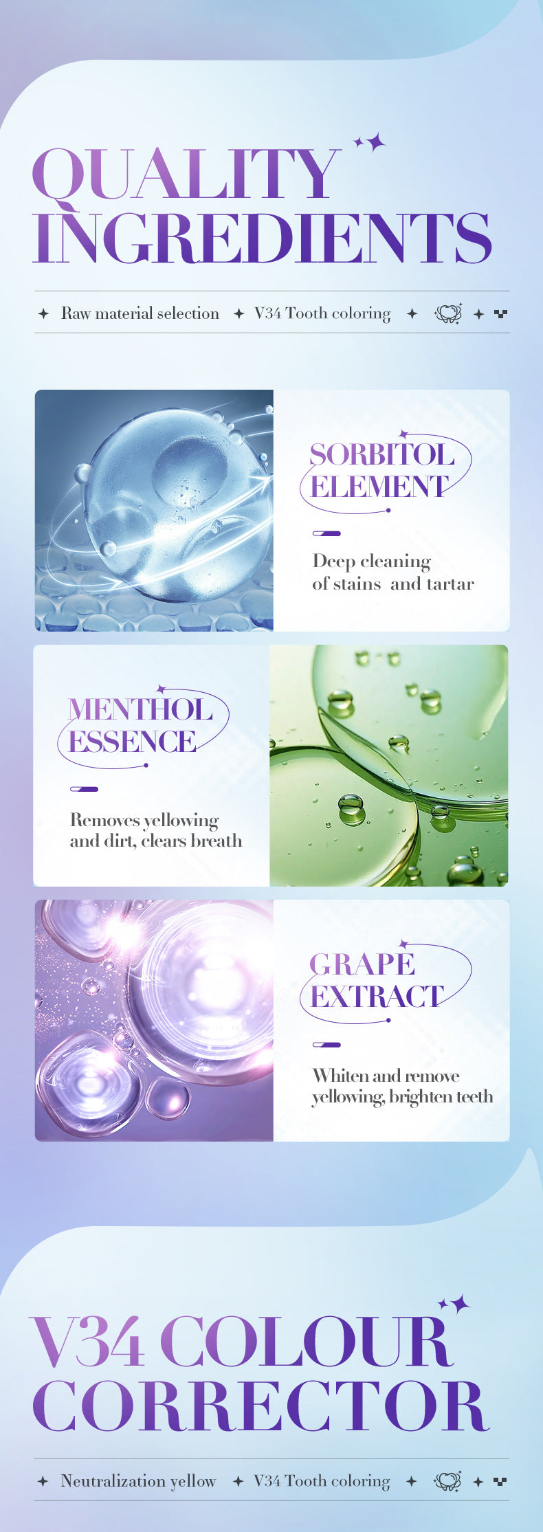 V34Whitening Toothpaste28ml SADOER Clean Teeth Clean Toothpaste Cross-Border Foreign Trade Wholesale