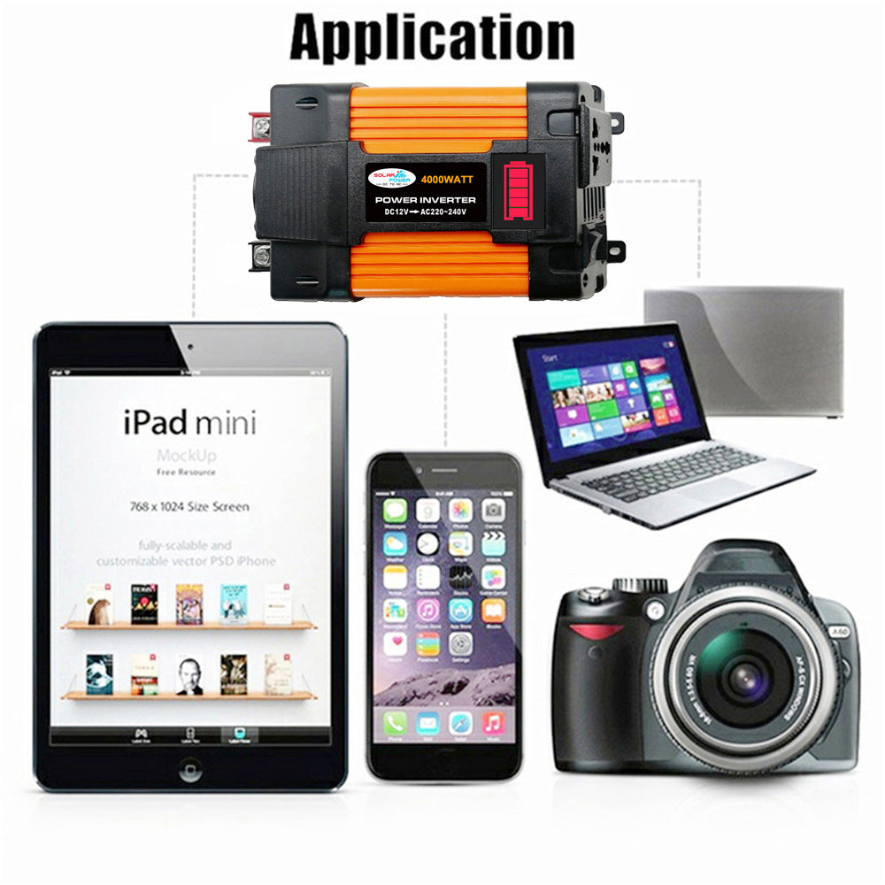 Car Converter Car Inverter300W/500W 12V Turn110V/220V Belt3.6A Double USB Mouth