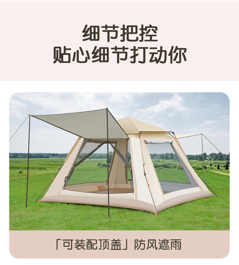 Fully Automatic Quick-Open Tent Outdoor Thickened Windproof Park Camping Portable Foldable Tent Sunshade Windproof