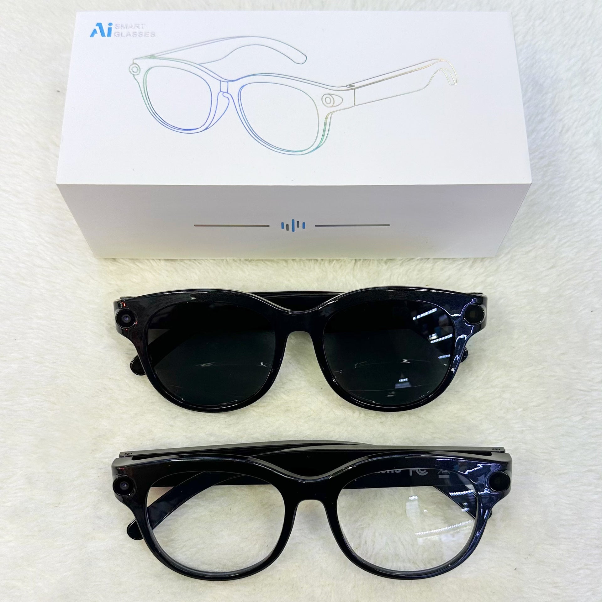 M89Smart Glasses200100 Megapixel Camera with Image Stabilization720P Video Recording WiFi6Transmission AI Simultaneous interpretation