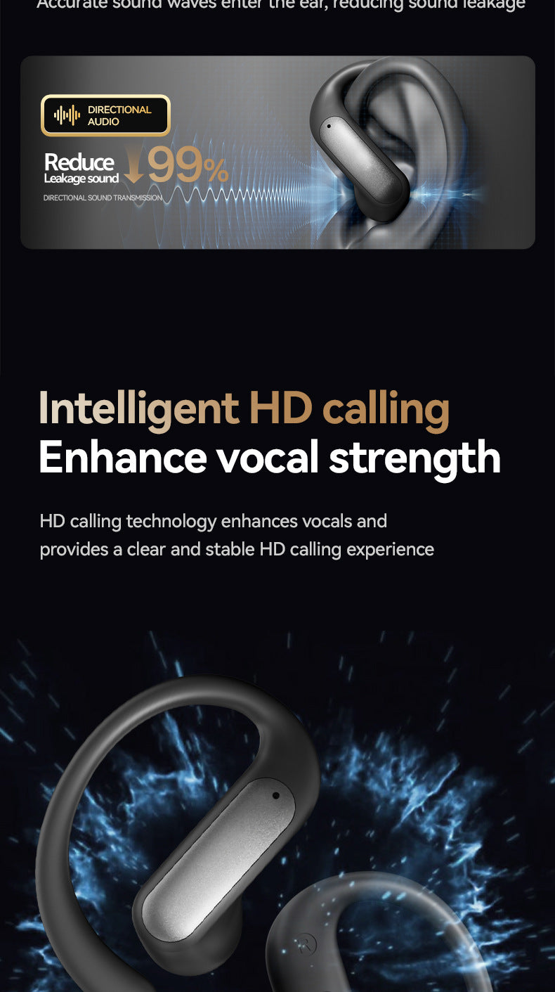 2025Popular M130Ear-mounted, non-in-ear, ultra-long battery life, high appearance value wireless Bluetooth earphones