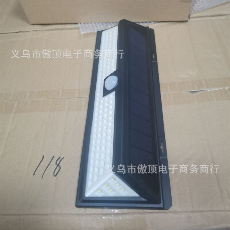 Outdoor Solar Street Light Garden Light Household Sensor Light Outdoor Waterproof Wall Light Garage Light118led Lamp