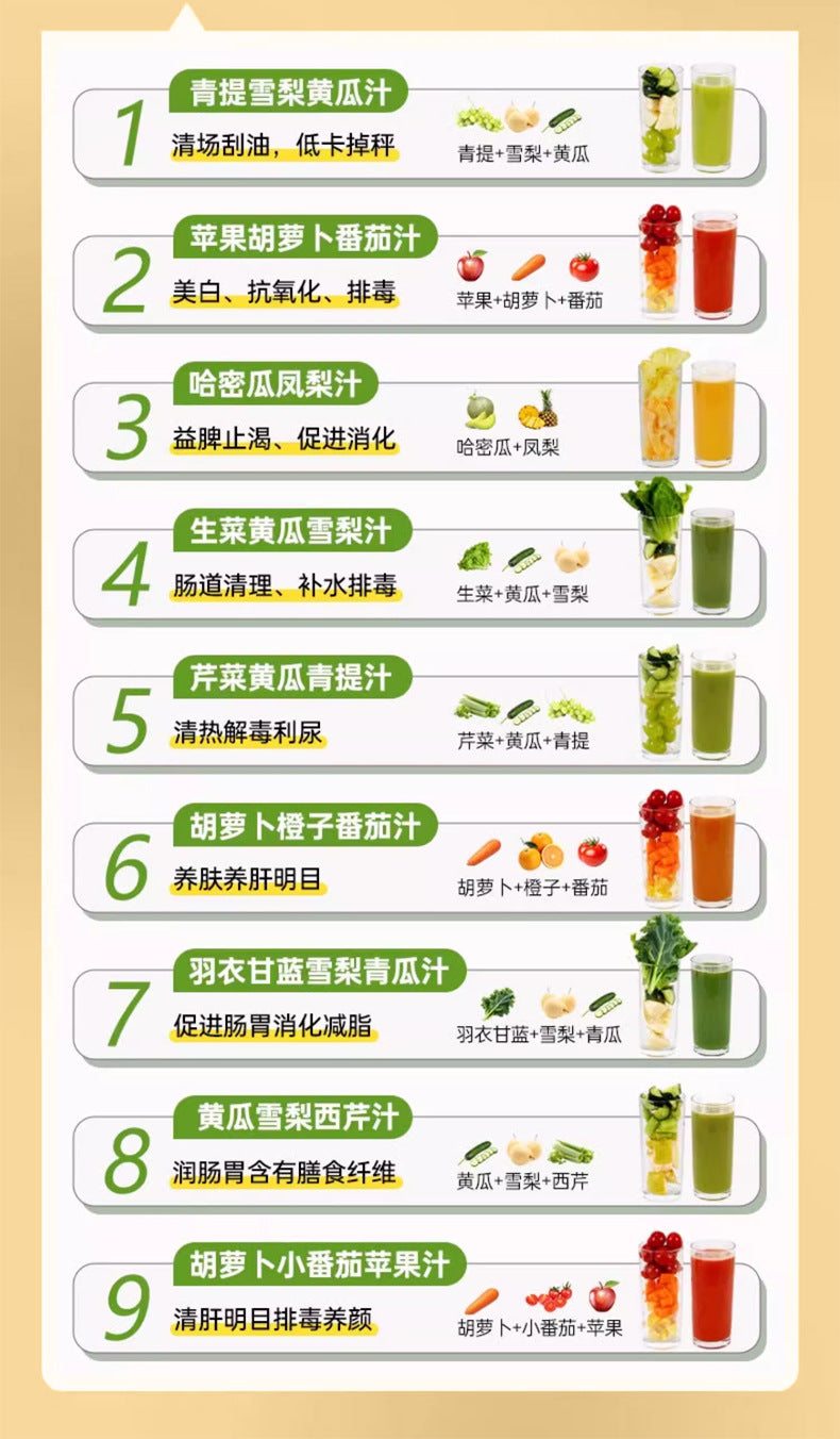 Gift Juicer with Pulp Separator for Home Use, Large Caliber, No Cutting Required, Commercial Grade, Fruit and Vegetable Juicer