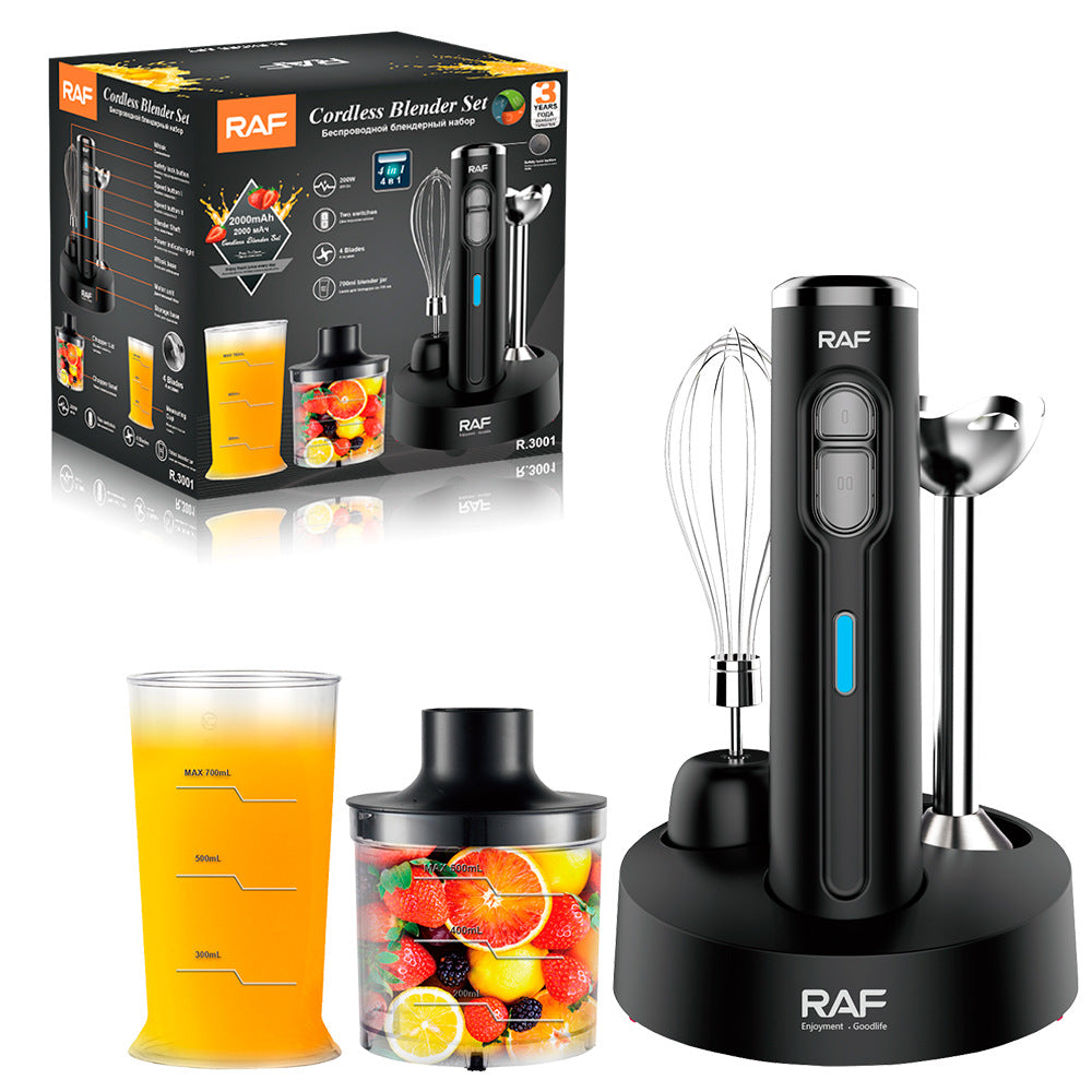 RAF EU Standard Portable Household Handheld Electric Stainless Steel Food Mixer Cooking Stick Stirrer3001