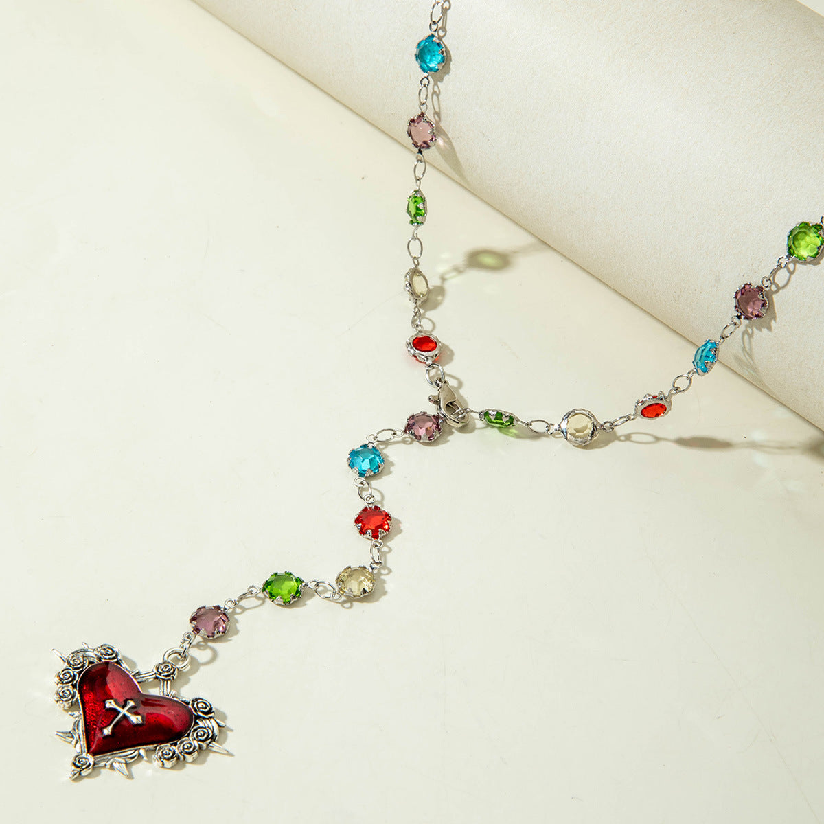 European and American Fashion Jewelry Beaded Tassel Double Layer Long Necklace Elegant Multi-layer Wear Y Type Necklace Ornament