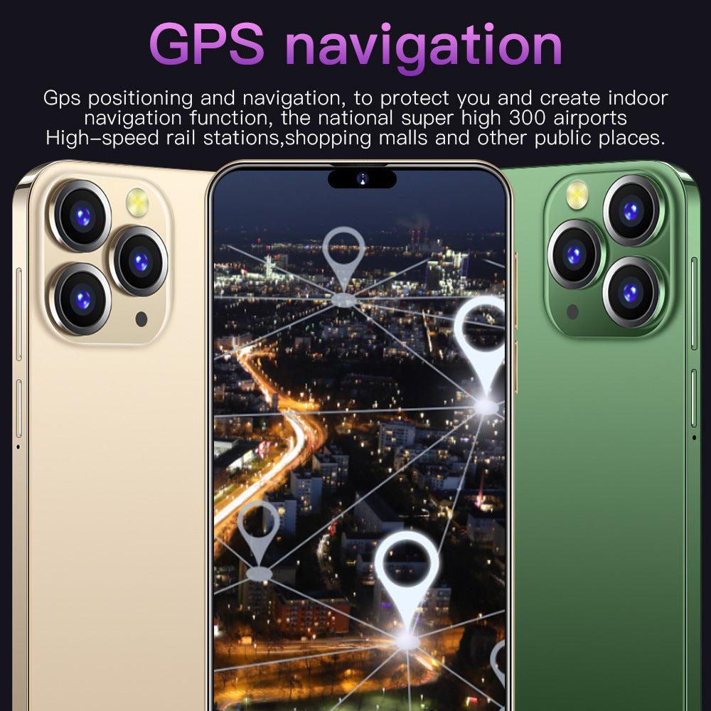 Spot Goods i14 ProMax Smartphone7.3Inch Hd Large Screen1+16G Factory Direct Wholesale of Mobile Phones