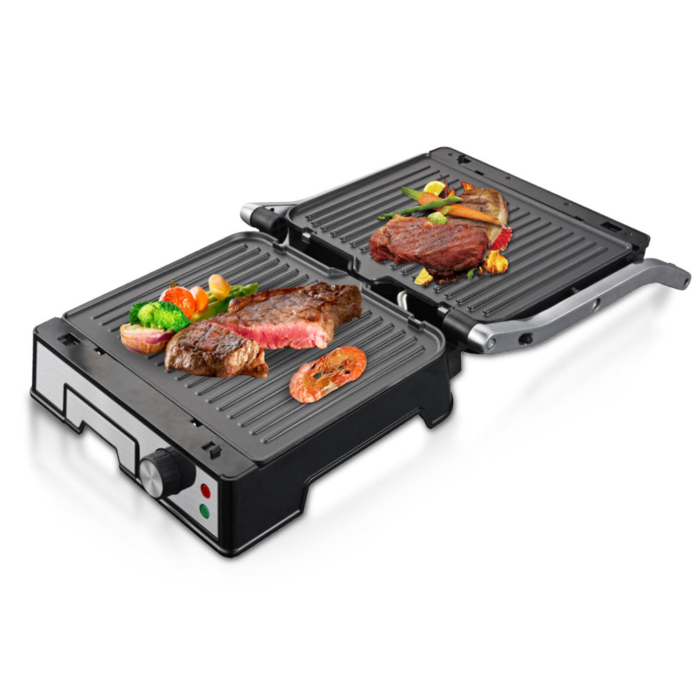 Exclusive for   Home Use Barbecue Sausage Grill Burger Steak Grill Machine Panini Grill Machine Detachable Tray Europe