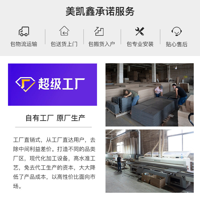 Factory Direct Supply Economical Rental Wardrobe Storage Simple Combination Two-Door Three-Door Panel Storage Apartment Wardrobe