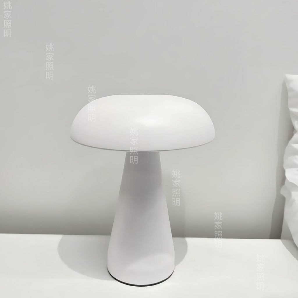 Coconut Mushroom Table Lamp Danish Mushroom Lamp Metal Bar Rechargeable Table Lamp Restaurant Atmosphere Decoration Night Light
