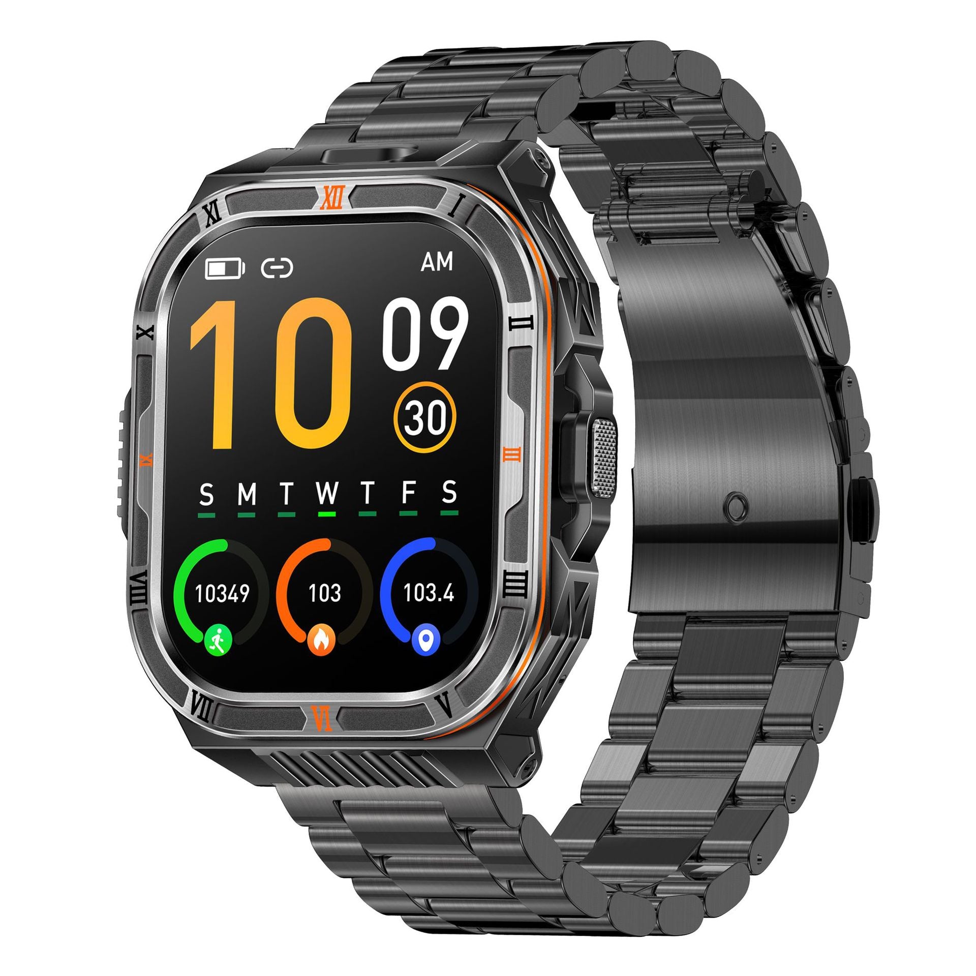 HT38Smart Watch Bluetooth Call Heart Rate Pedometer Sleep Flashlight Deep Waterproof Large Battery Three-Proof Sports